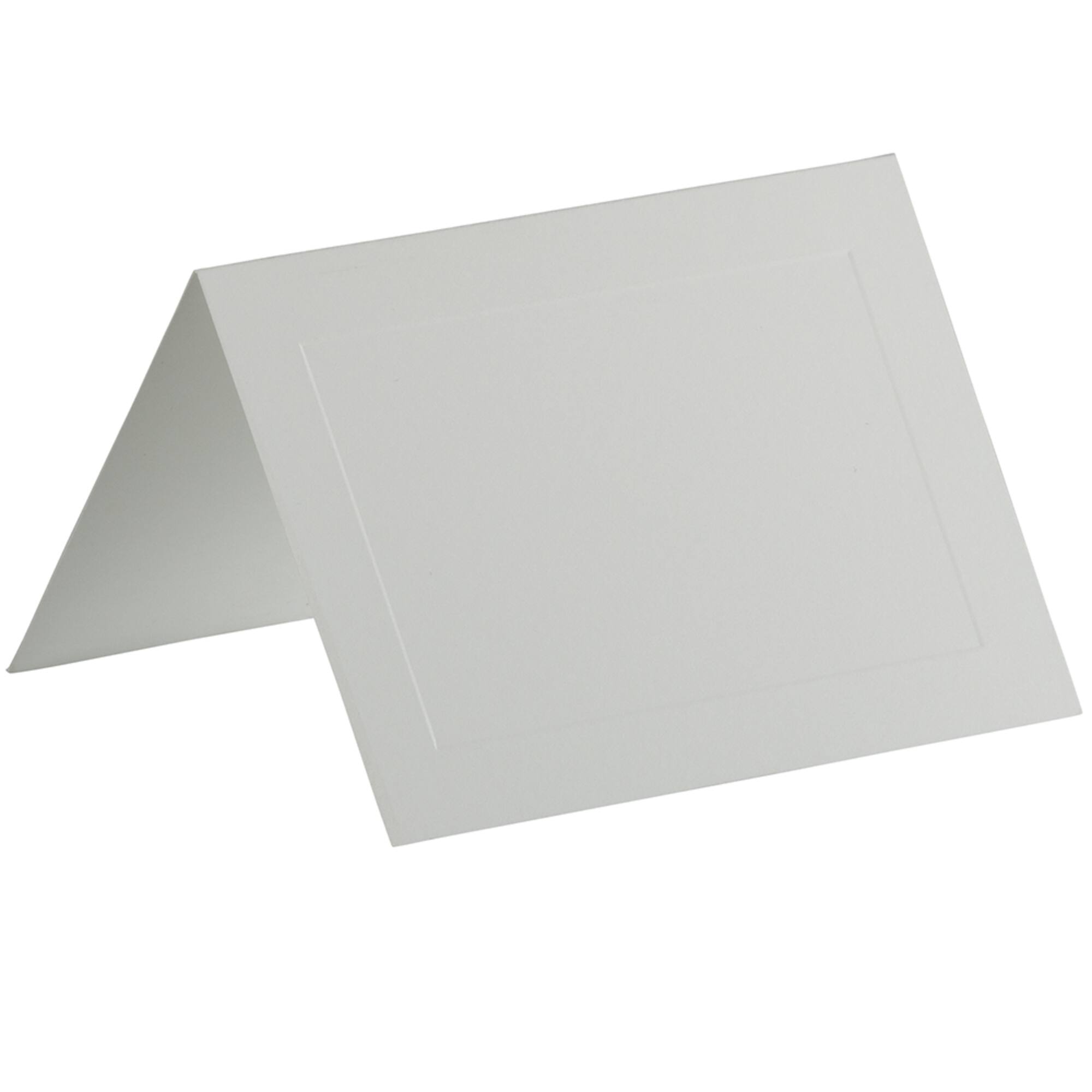 JAM Paper A1 Blank White Foldover Cards with Panel